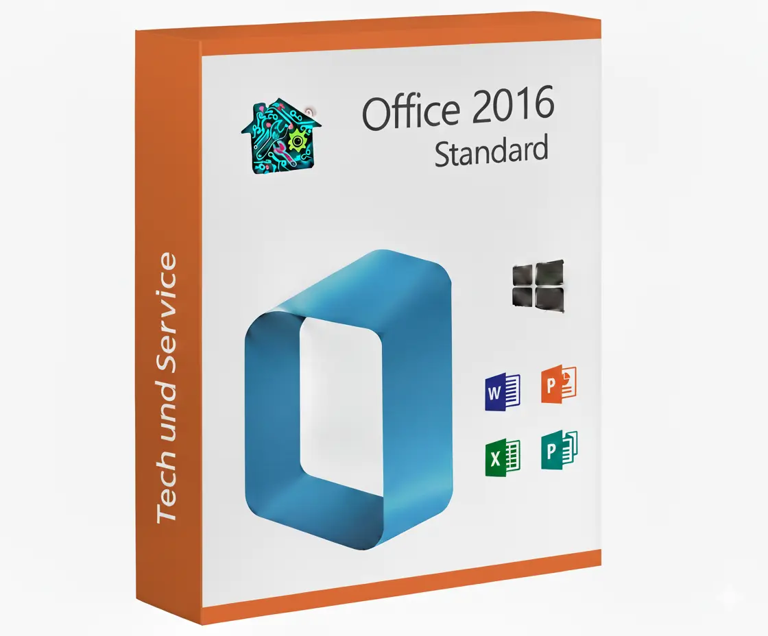 Microsoft Office 2016 Standard – Dauerlizenz (ESD) | Vollversion ohne Abo