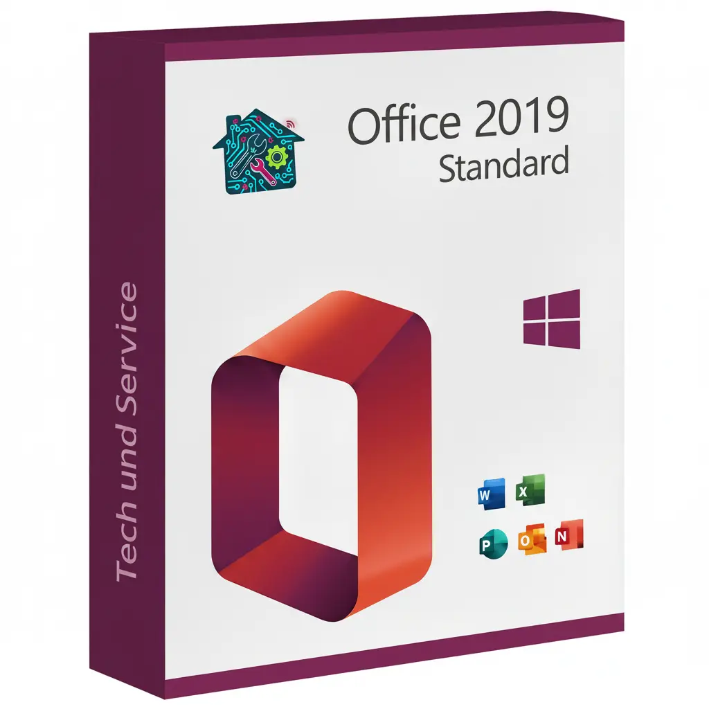 Microsoft Office 2019 Standard – Dauerlizenz (ESD) | Vollversion ohne Abo